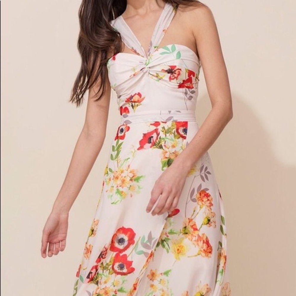 Yumi Kim Ariana Halter Dress in ‘Field of Dreams’ Print. Size: Small